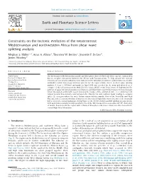 Constraints on the Tectonic Evolution of the Westernmost Mediterranean and Northwestern Africa from Shear Wave Splitting Analysis