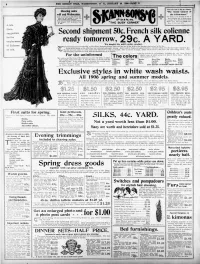 Exclusive Styles in White Wash Waists. All 1906 Spring and Summer Models