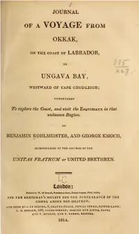 Journal of a Voyage from Okkak : on the Coast Of