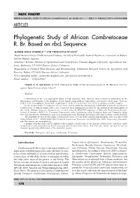 Phylogenetic Study of African Combretaceae R. Br. Based on /.../ A
