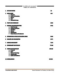 Table of Contents