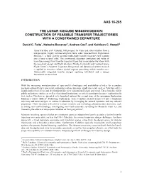 The Lunar Icecube Mission Design: Construction of Feasible Transfer Trajectories with a Constrained Departure