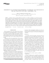 Assessment of Macrobenthos Response to Sediment Contamination in the San Francisco Estuary, California, Usa