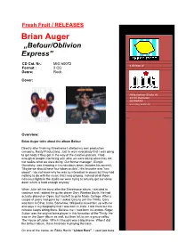 Brian Auger „Befour/Oblivion Express”