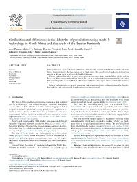 Similarities and Differences in the Lifestyles of Populations Using Mode