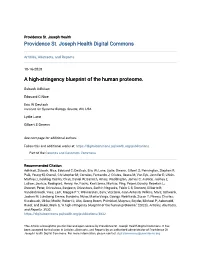 A High-Stringency Blueprint of the Human Proteome
