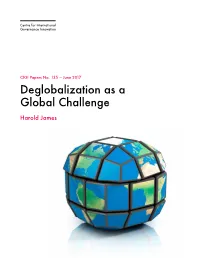 Deglobalization As a Global Challenge