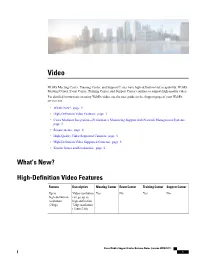 High-Definition Video Features