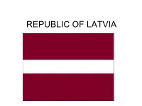 Republic of Latvia Latvian Region Map