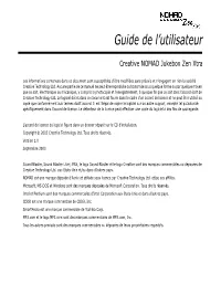 Guide De L'utilisateur