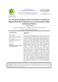 Revitalizing the Ideological Values of Pancasila As
