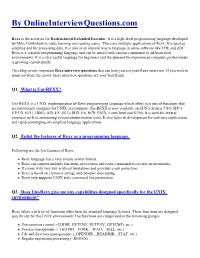 Rexx Interview Questions That Can Help You Ace Your Rexx Interview