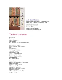 Table of Contents