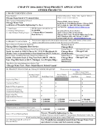 Cmap Fy 2016-2020 Cmaq Project Application Other Projects I