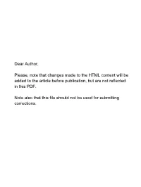 Dear Author, Please, Note That Changes Made to the HTML Content