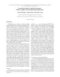 Event-Related Brain Potentials in Depression: Clinical, Cognitive and Neurophysiologic Implications