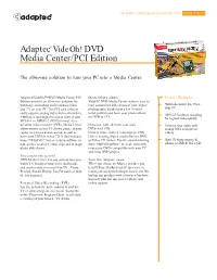 Media Center/PCI Edition