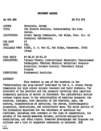 Science Utilized and a List of Suggested References Is Included. OM