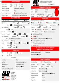Convention Card Editor