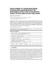 Development of Transverse Beam Position and Shape Monitor For