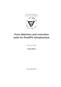 Error Detection and Correction Suite for Freeipa Infrastructure