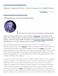 Illuminati Conspiracy Part One: a Precise Exegesis on the Available Evidence