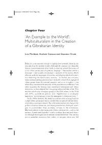 Multiculturalism in the Creation of a Gibraltarian Identity