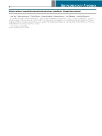 SUPPLEMENTARY APPENDIX Mutation Status of Essential Thrombocythemia and Primary Myelofibrosis Defines Clinical Outcome