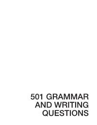 501 Grammar & Writing Questions 3Rd Edition