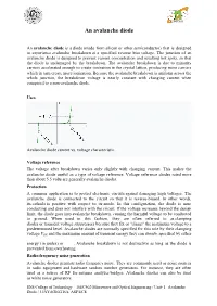 An Avalanche Diode