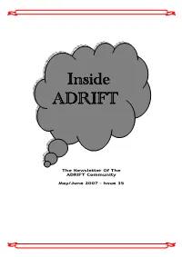 Inside ADRIFT Issue 35 May/June 2007