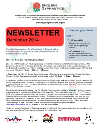 Newsletter Events