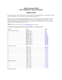Subject Index