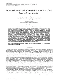 A Meso-Levels Critical Discourse Analysis of the Movie Rudy Habibie