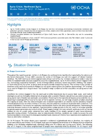 Highlights Situation Overview