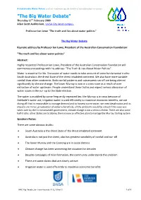 Notes from Professor Lowe