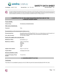 SDS Using the UL SDS Template