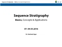 Sequence Stratigraphy Basics, Concepts & Applications