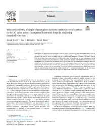 Video Colorimetry of Single-Chromophore Systems Based on Vector Analysis in the 3D Color Space: Unexpected Hysteresis Loops in Oscillating Chemical Reactions