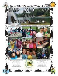 As of May 15, There Are 41 Days Until Summer 2010 Begins at Camp Echo Lake!!!