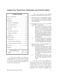 Chapter Four. Parity Prices, Parity Ratio, and Feed Price Ratios