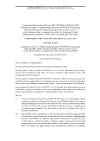 Commission Implementing Decision (EU) 2016/464