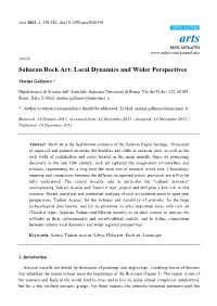 Saharan Rock Art: Local Dynamics and Wider Perspectives