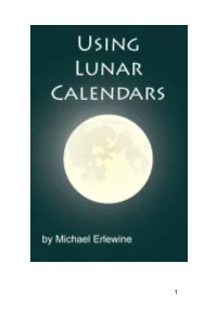 Using Lunar Calendars