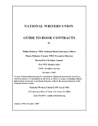 Guide to Book Contracts