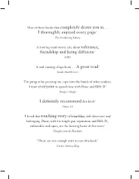 I Thoroughly Enjoyed Every Page.' Friendship And