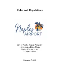 Rules and Regulations