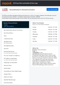 23K Bus Time Schedule & Line Route