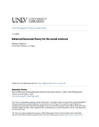 Balanced Biosocial Theory for the Social Sciences