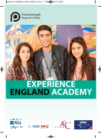 Experience England Academy Booklet Layout 1 11/05/2016 14:18 Page 1